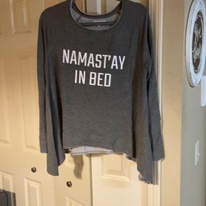 Flowy “Namastay in bed” shirt